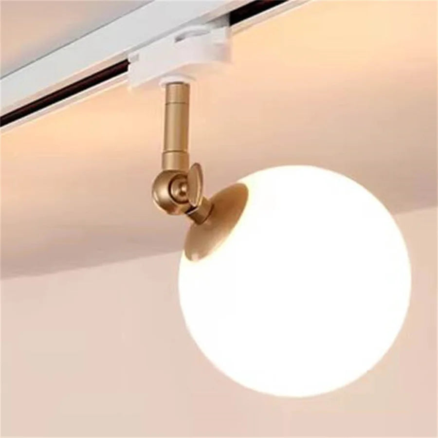 10W Nordic LED Track Light with G9 Glass Globe for Ceiling Spotlights